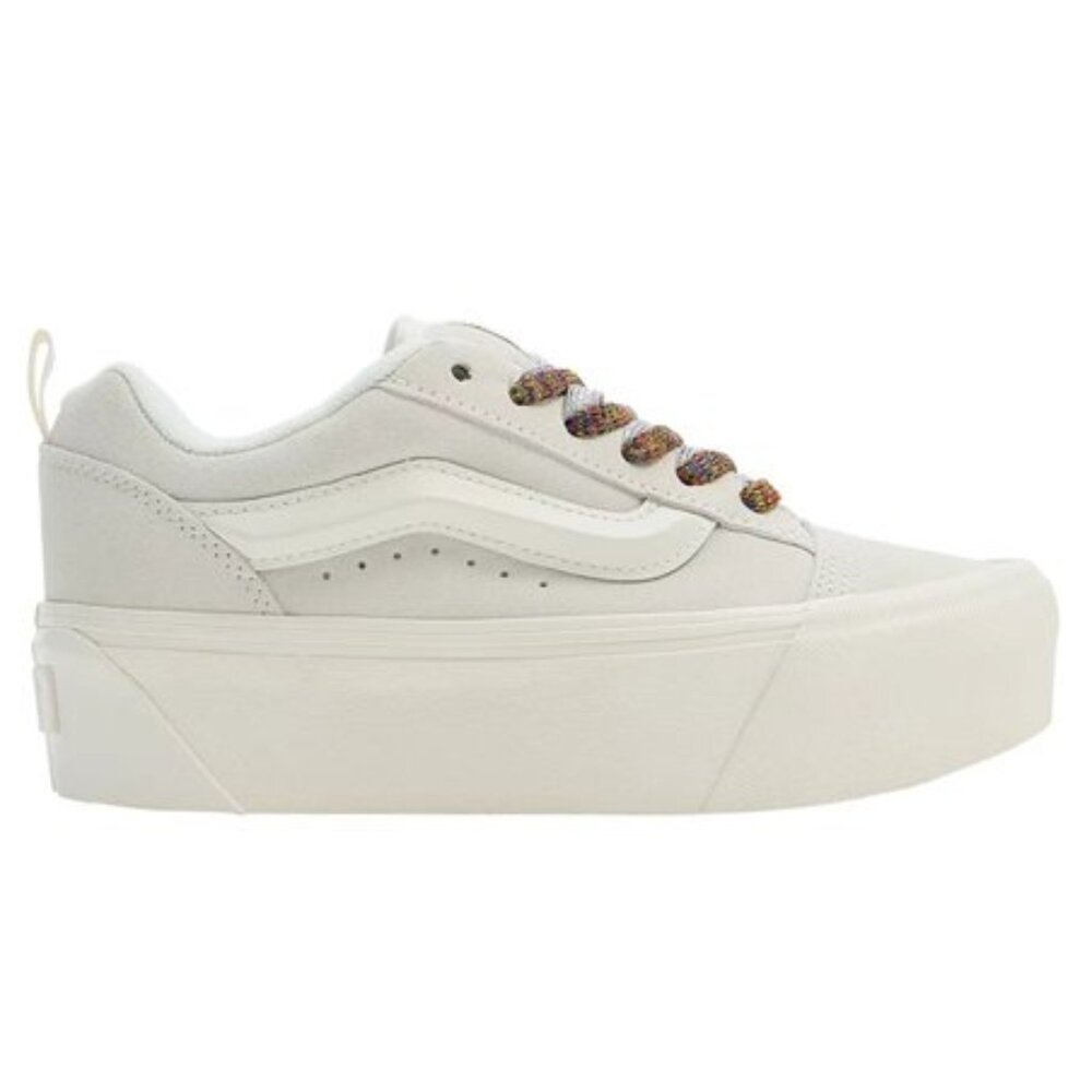 BRAND NEW] VANS KNU STACK WHITE MULTI-COLOR LACES WOMENS SHOES SIZE 8.5 SNEAKERS